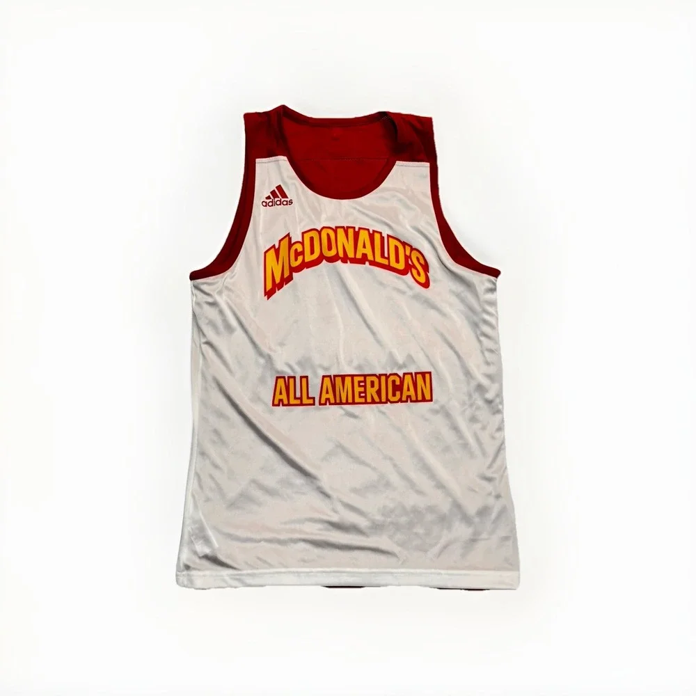 Adidas McDonalds All American Reversible Basketball Jersey Mens XL Red Practice